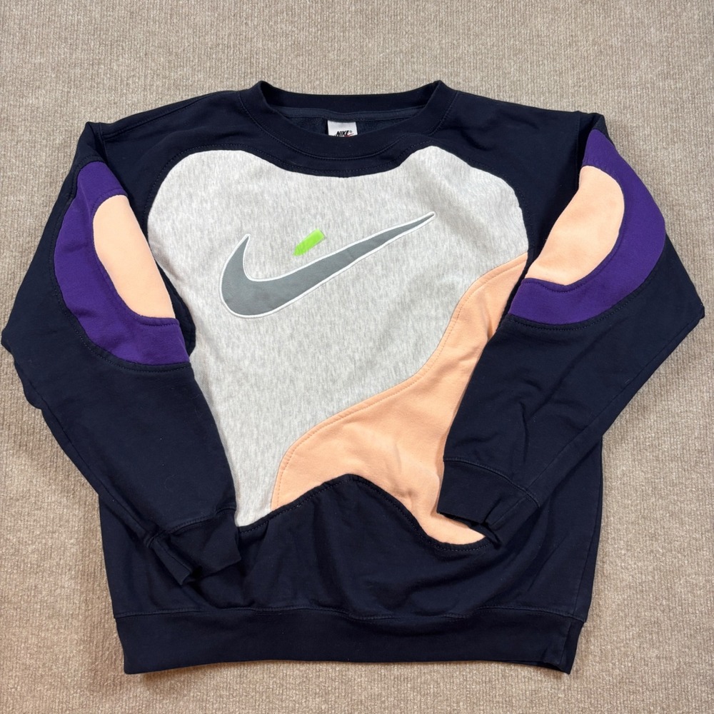 Vintage 90s Nike Patchwork Rework Crewneck Men's Size Large